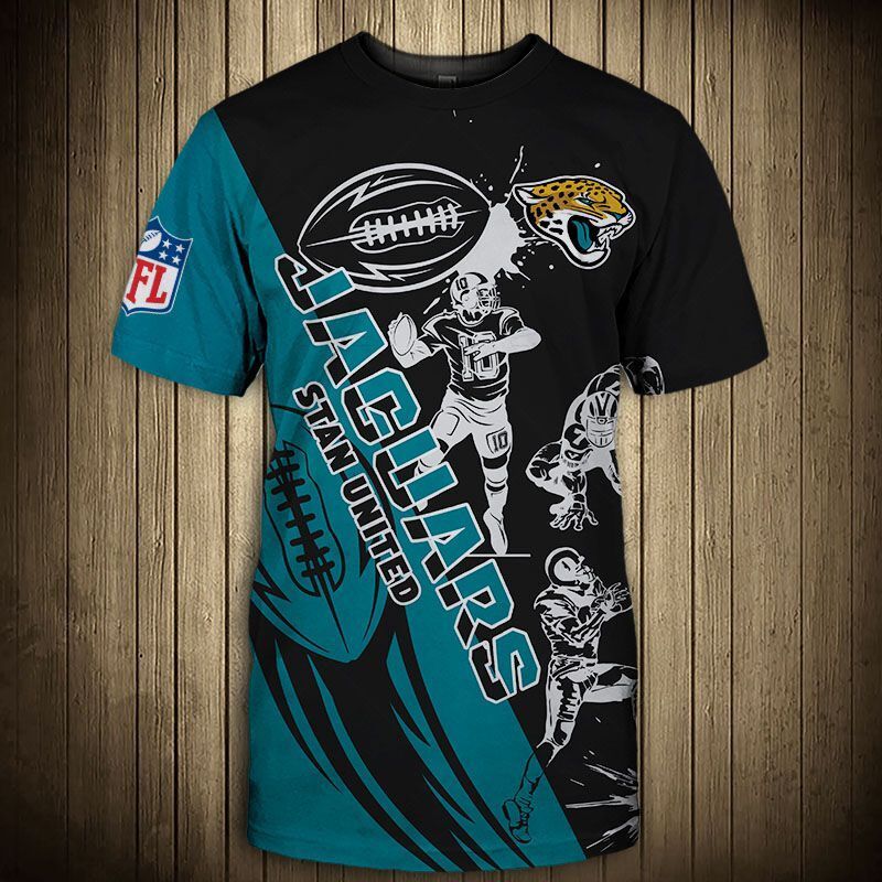 Jacksonville Jaguars T-Shirt Graphic Cartoon Player Gift S