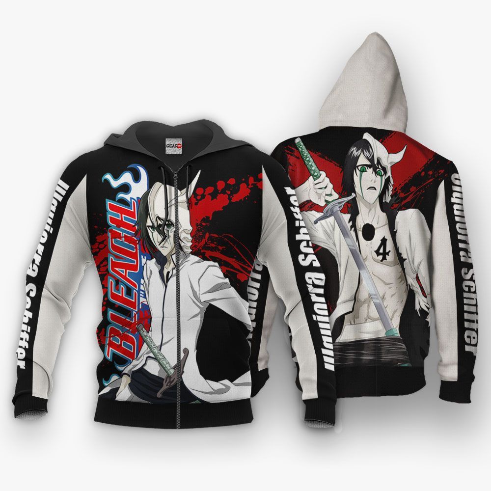 Ulquiorra Schiffer Hoodie Bleach Anime Jacket Shirt