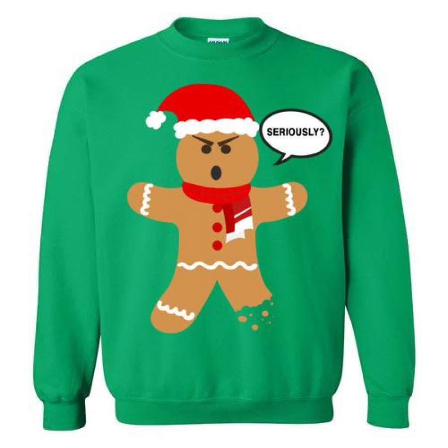 Ugly Christmas Sweater – Gingerbread Man Seriously?