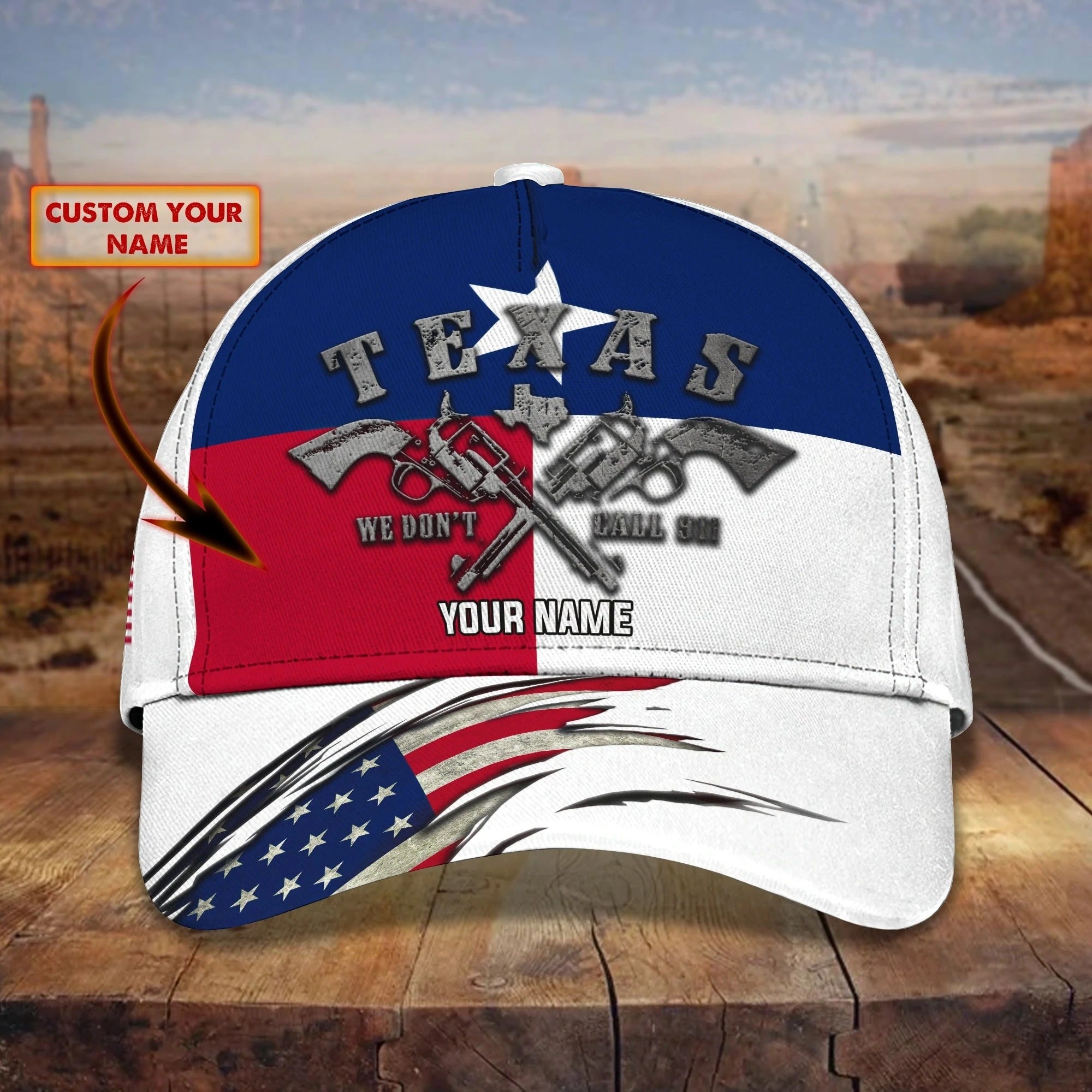 Personalized Texas Baseball 3D Cap, Texas Classic Full Print Cap Hat, American Texas Cap