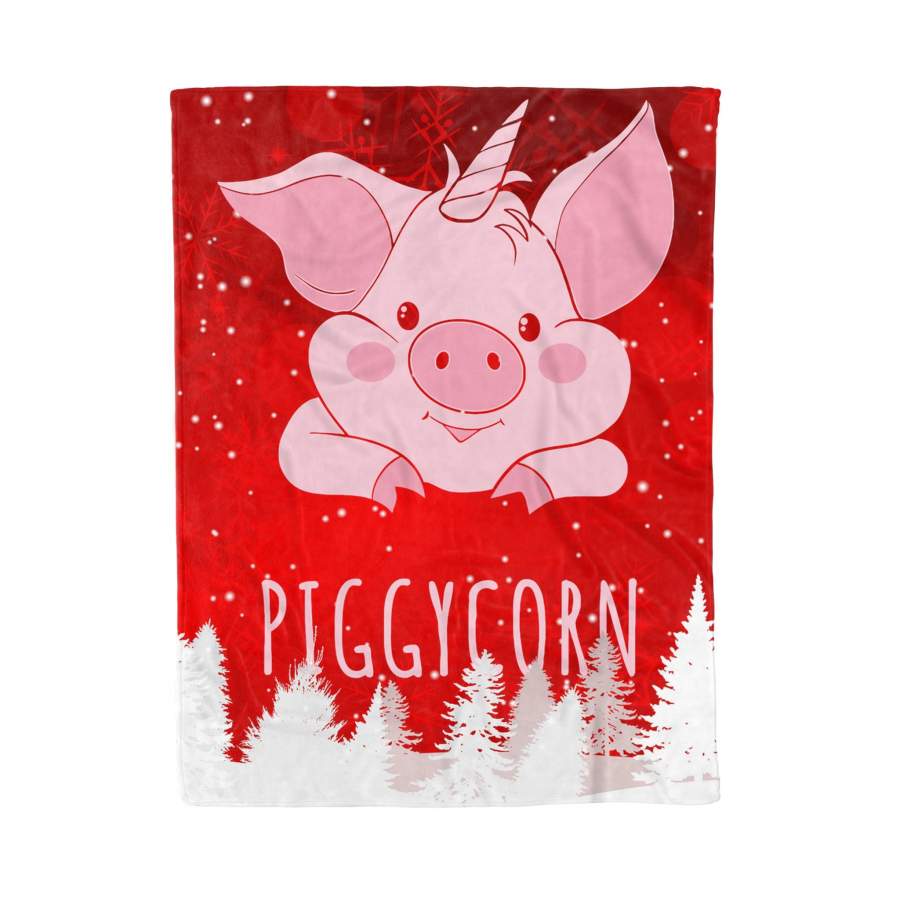 Piggycorn Pig  Unicorn Pig Farm Animal  Gift – Fleece Blanket