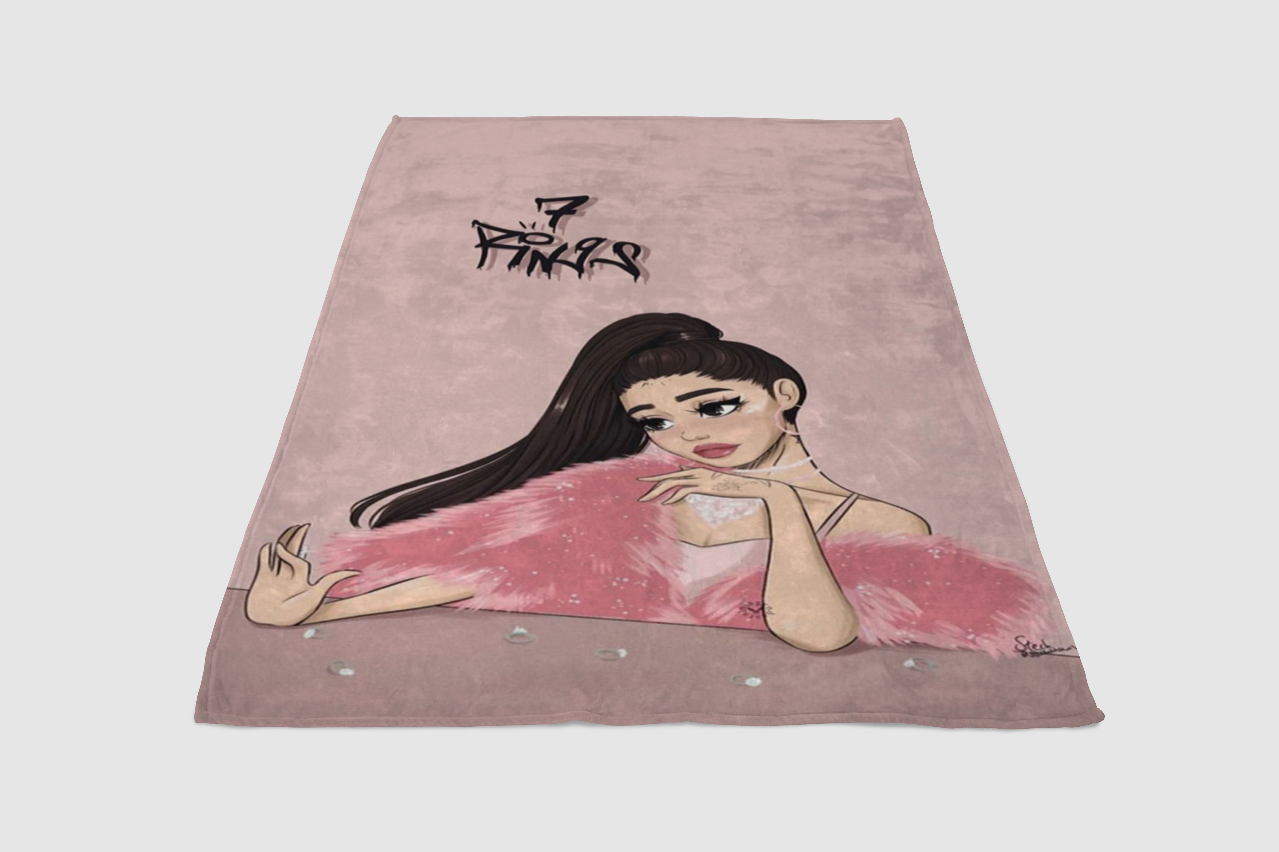 7 rings ariana grande blanket