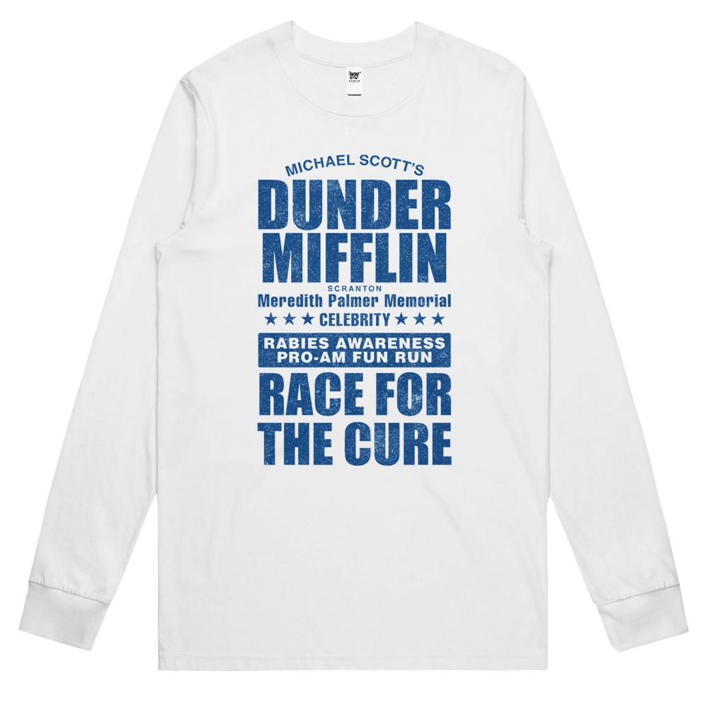 Dunder Mifflin Rabies Awareness Race For The Cure Long Sleeve T Shirts