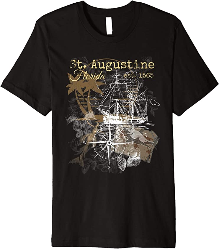 Vintage St Augustine Florida Shirt Old Historic 1565 Premium T-Shirt