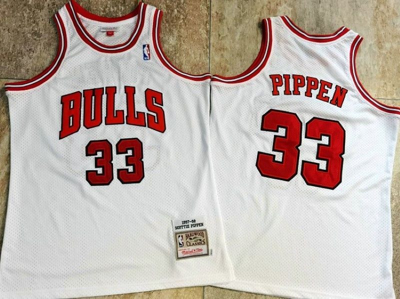 Chicago Bulls Scotty Pippen #33 NBA 2020 New Arrival White Jersey