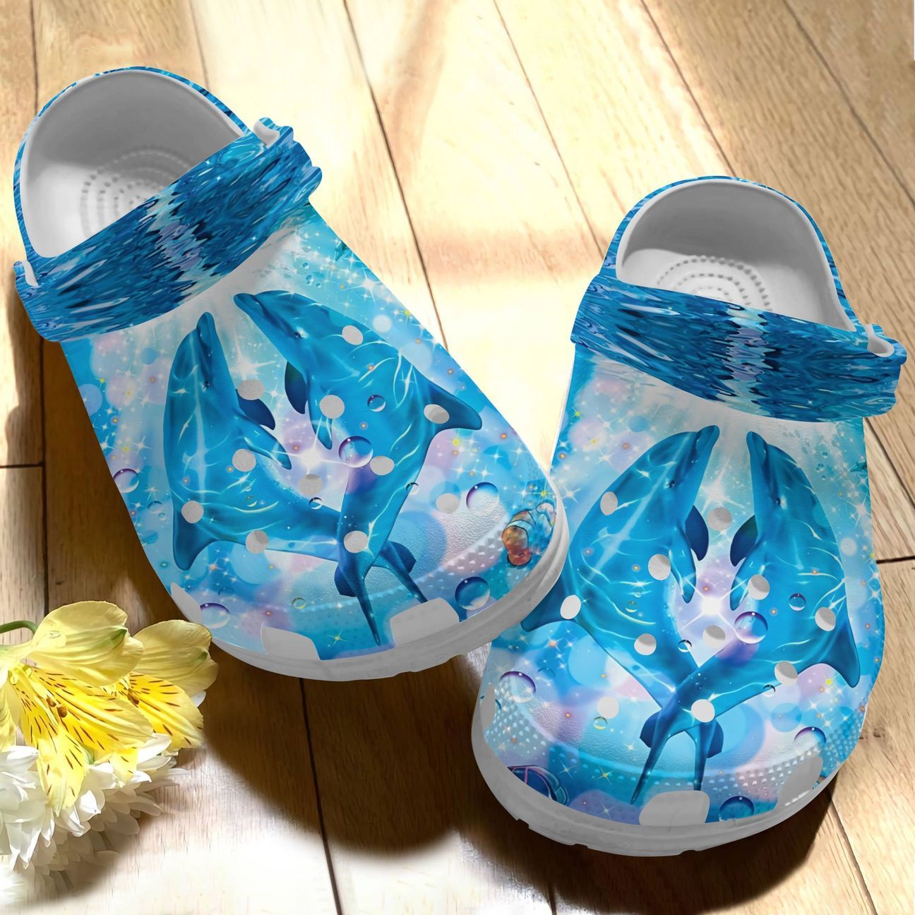 Dolphin Personalize Clog Custom Crocs Fashionstyle Comfortable For Women Men Kid Print 3D Dolphin Love