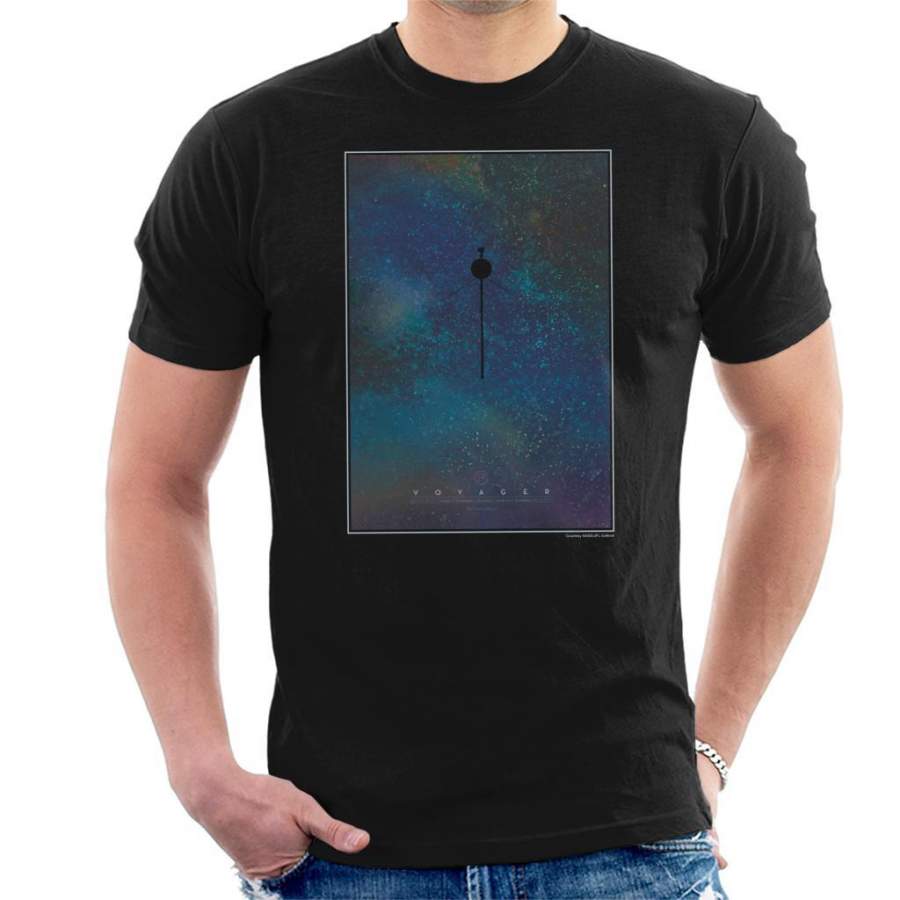 NASA Voyager Interplanetary Travel Poster Men’s T-Shirt