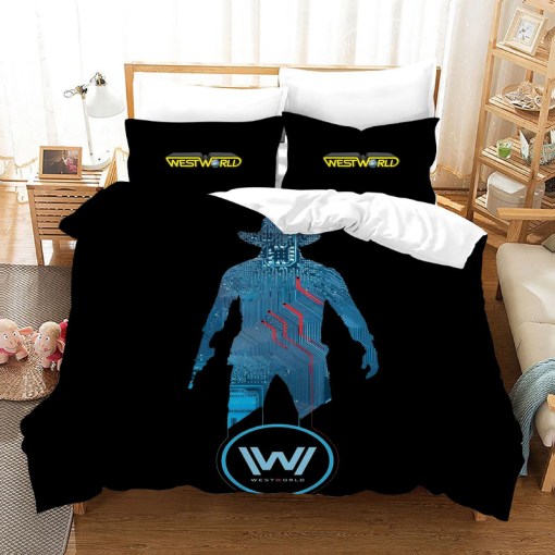 Westworld 4 Duvet Cover Pillowcase Home Decor 3D Bedding Set 6393