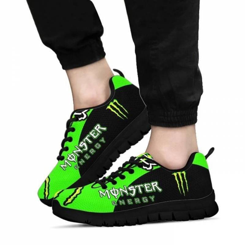 3D Printed Monster Energy NTA Sneakers For Men & Women Ver 5 (Black)