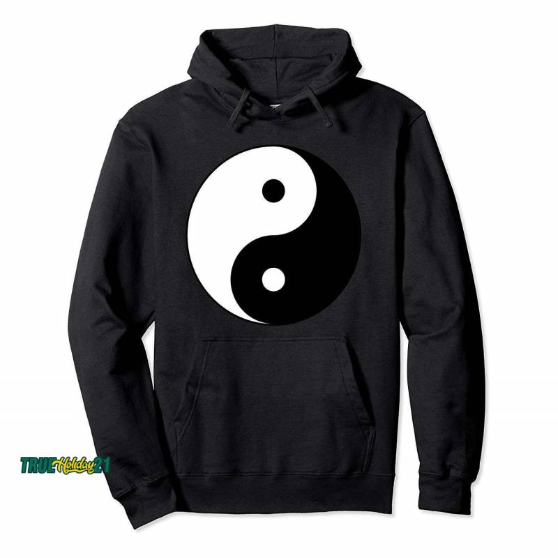 Ying Yang Symbol Hippie / Peace Balance Philosophy Pullover Hoodie