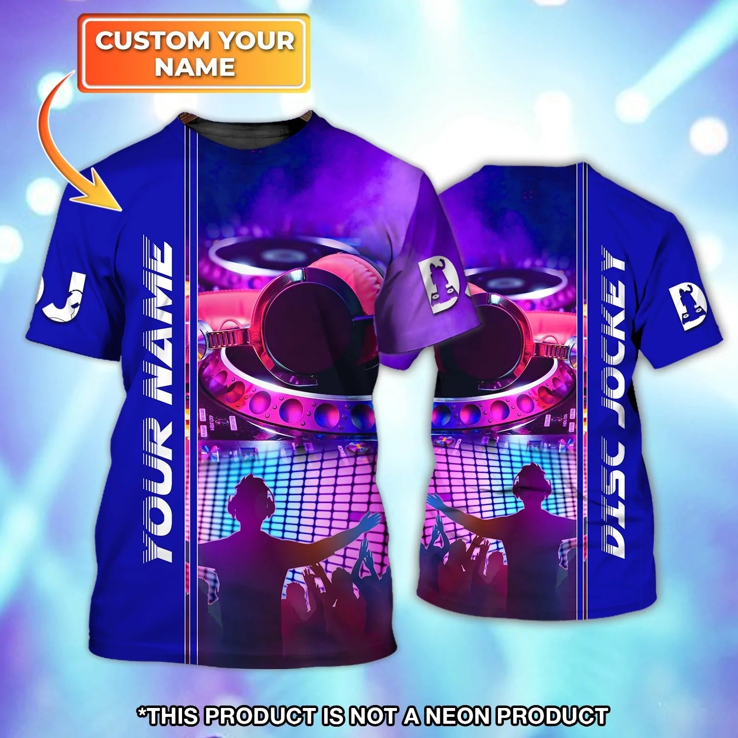 Custom With Name Disc Jockey Shirt, Unsiex Dj Tshirt, Gift For Dj Friend, Dj Uniform