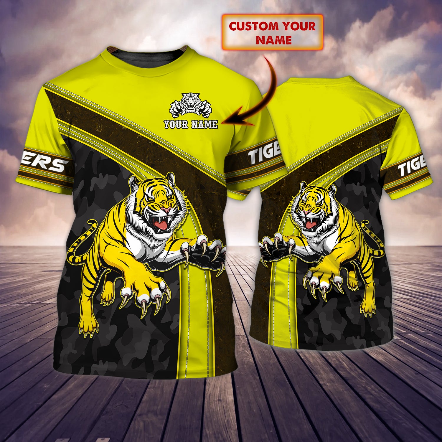 Copy Of Richmond Tigers – Personalized Name 3D Tshirt – Atm2K 109