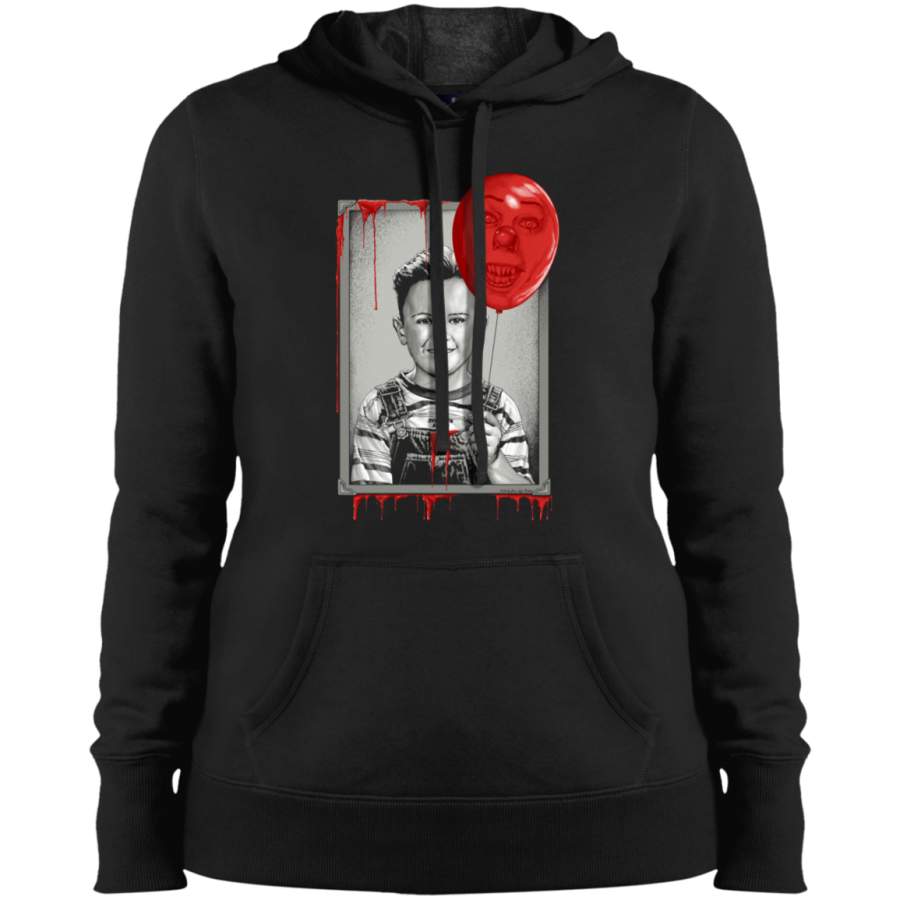 AGR Stephen King Movie IT Pennywise Ladies’ Pullover Hooded Sweatshirt