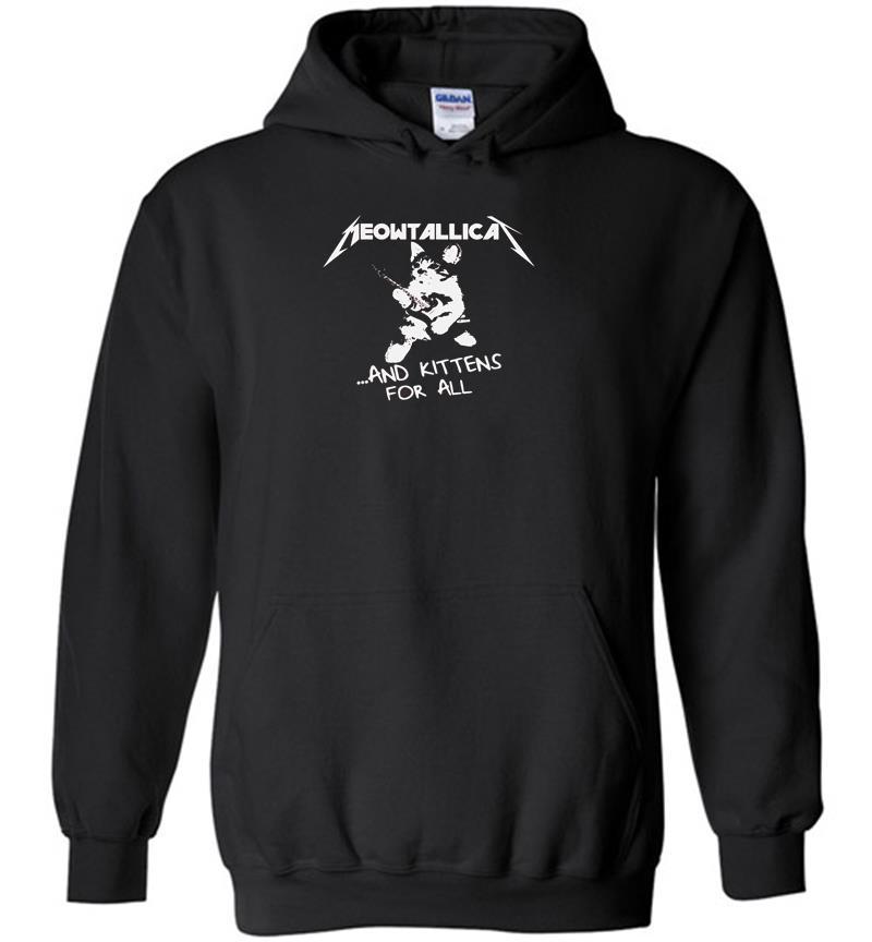 Cat Meowtallica Guitar And Kittens For All Hoodies