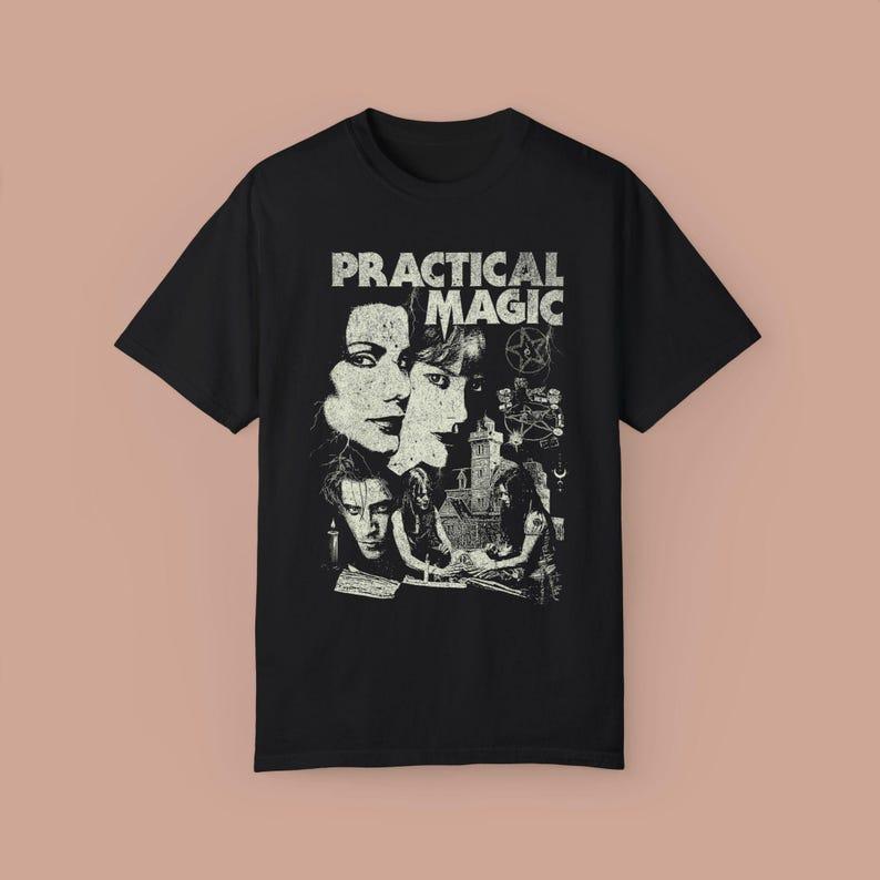 Practical Magic Vintage Graphic Shirt. Witch Shirt. Halloween Gift. Witch Shirt. Horror Gift. 90’s Shirt. Gift For Her.