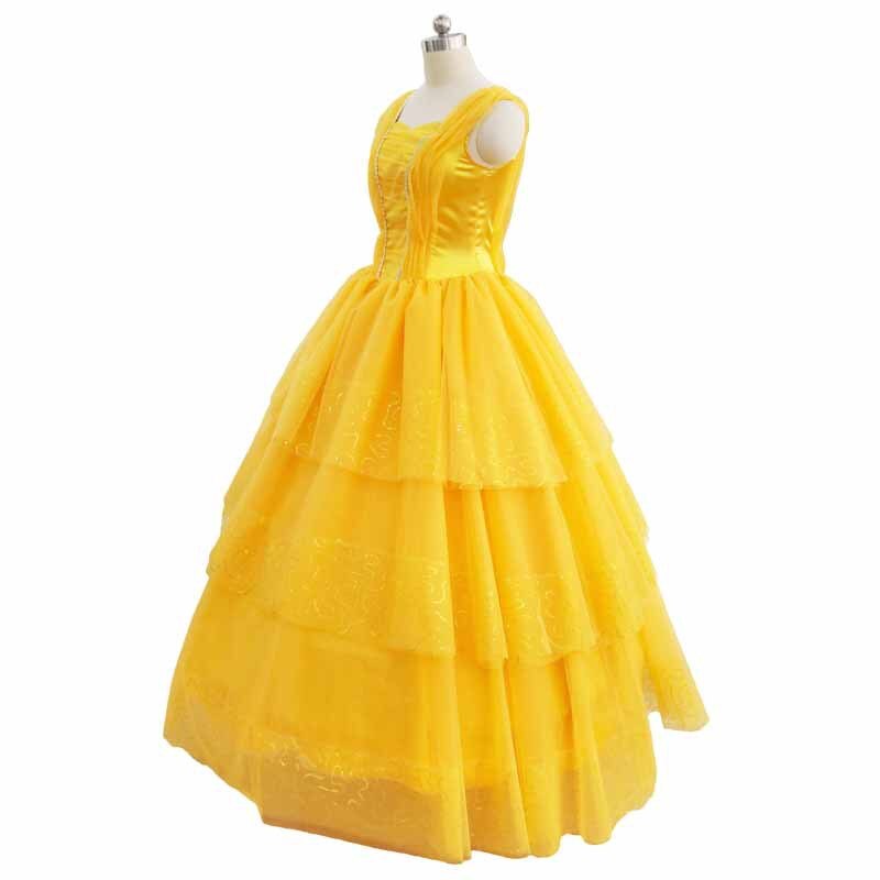 Beauty And The Beast Cosplay Costume Set Couple Costumes Princess Belle Dress Prince Beast Halloween Outfit Men Women Costume alx