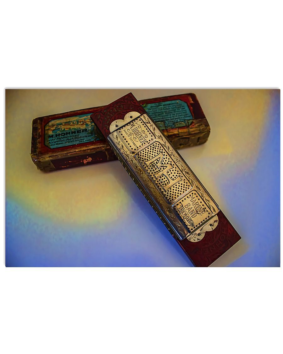 Harmonica Two Art Horizontal Canvas And Poster | Wall Decor Visual Art