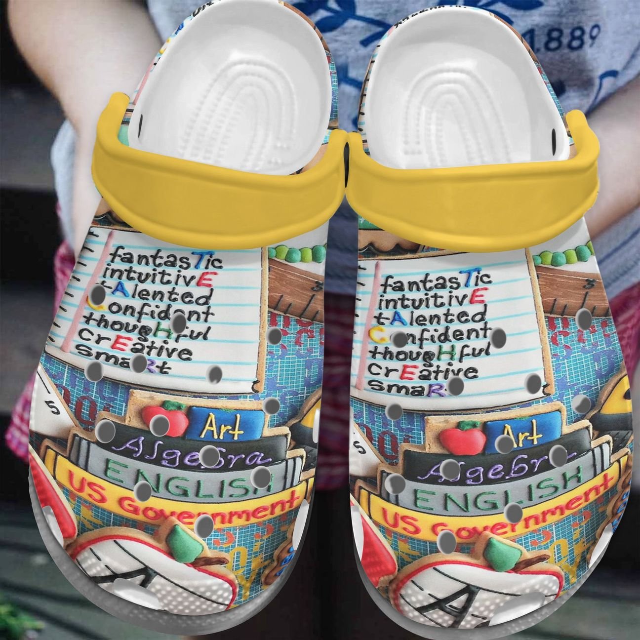 Teaching Personalize Clog, Custom Name, Text, Fashion Style For Women, Men, Kid, Print 3D My Job