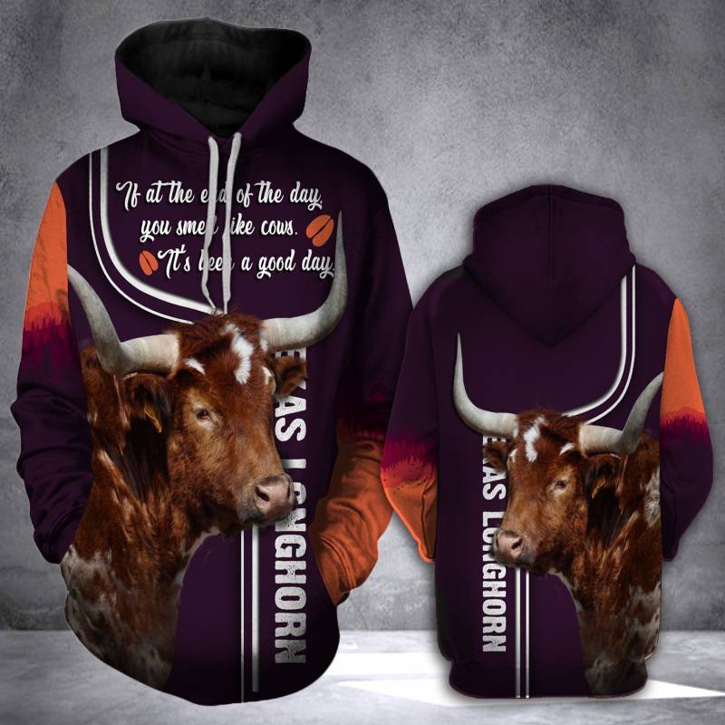 Animal Cale Texas Longhorn V67F Hoodie