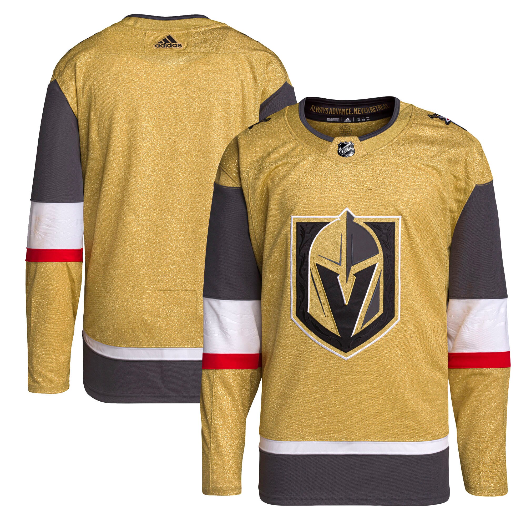 Men's Vegas Golden Knights adidas Gold Home Primegreen Authentic Jersey