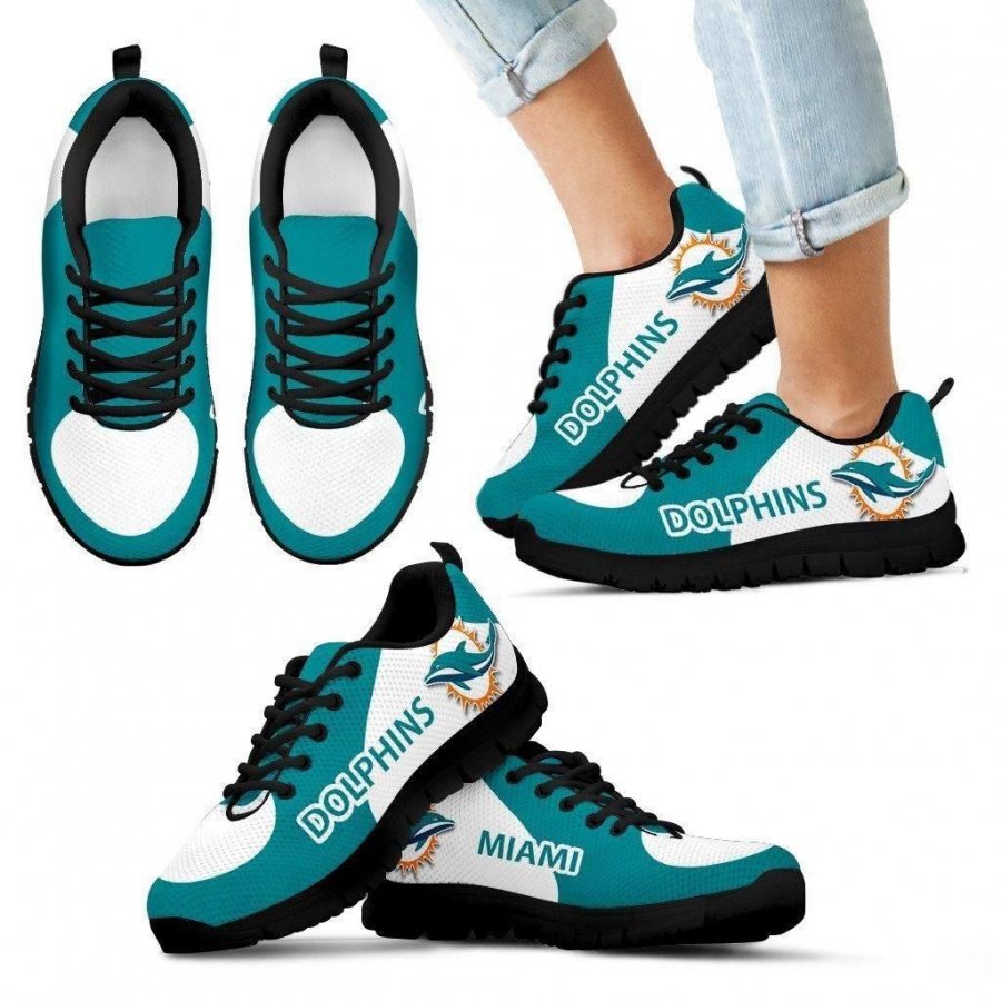 Miami Dolphins Top Logo Sneakers