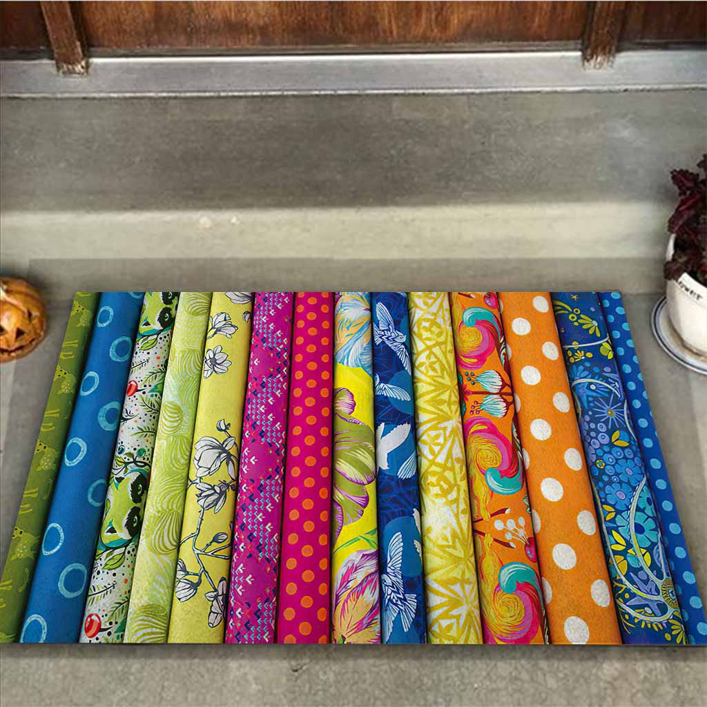 Quilting Fabric Pattern Print Doormat