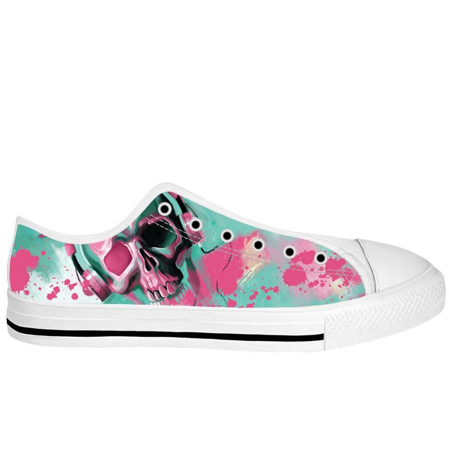 Skull Candy White Sole Low Tops