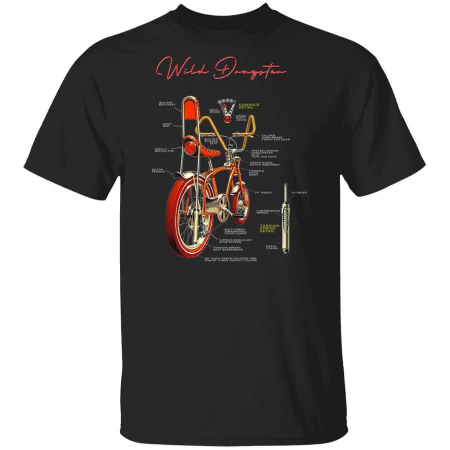 1960’s Wild Dragster Retro Banana Seat Bicycle Vintage Print Premium T-Shirt copy