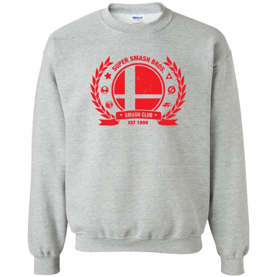 AGR Smash Club (Red) Crewneck Pullover Sweatshirt