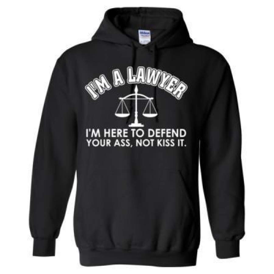 AGR I’M A Lawyer I’M Here To Defend Your Ass Not Kiss It – Heavy Blend™ Hooded Sweatshirt