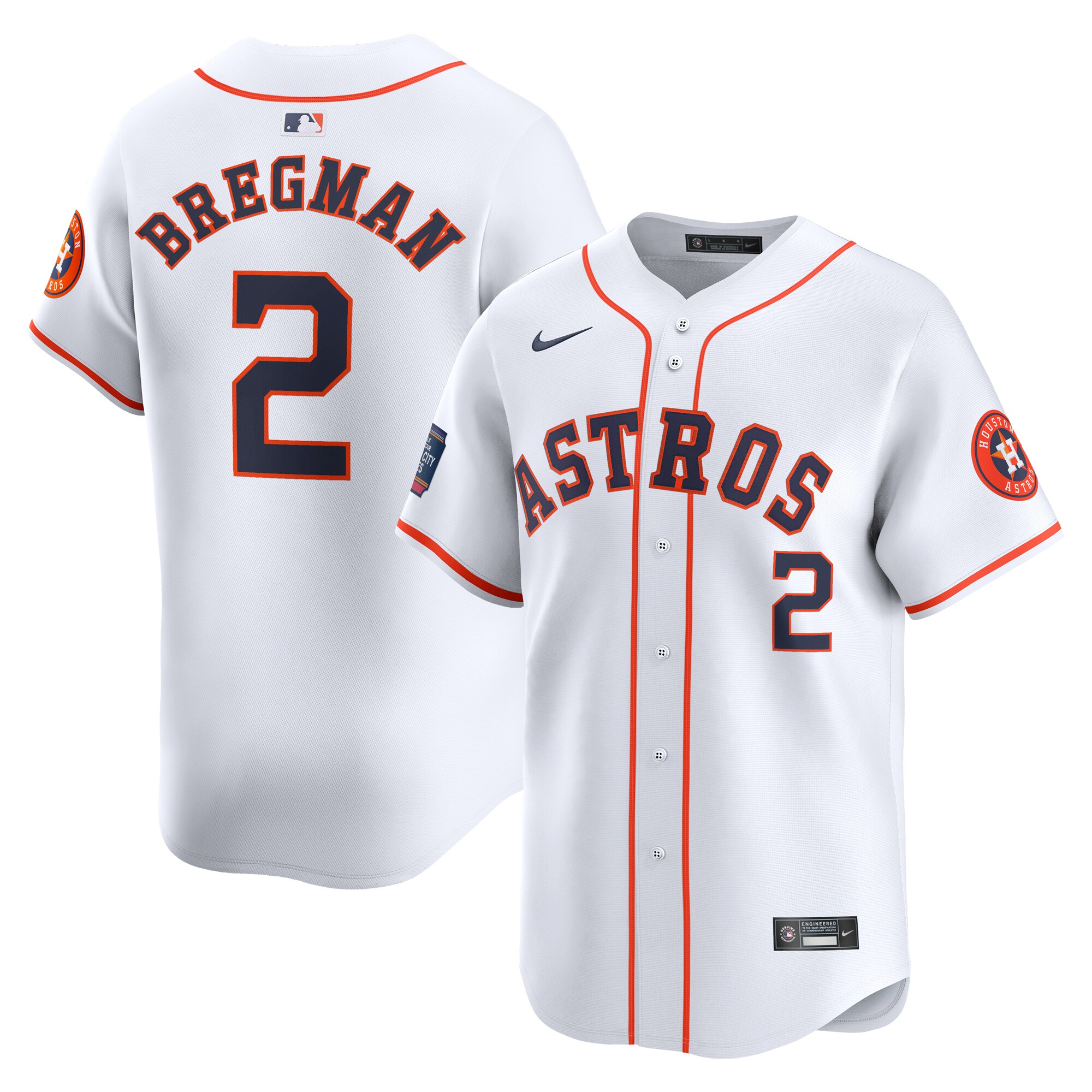 Alex Bregman Houston Astros 2024 MLB World Tour Mexico City Series Home Limited Player Jersey – White