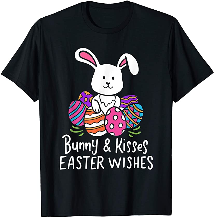 Bunny And Kisses Easter Wishes Clothing Gift Men Women Kids T-Shirt