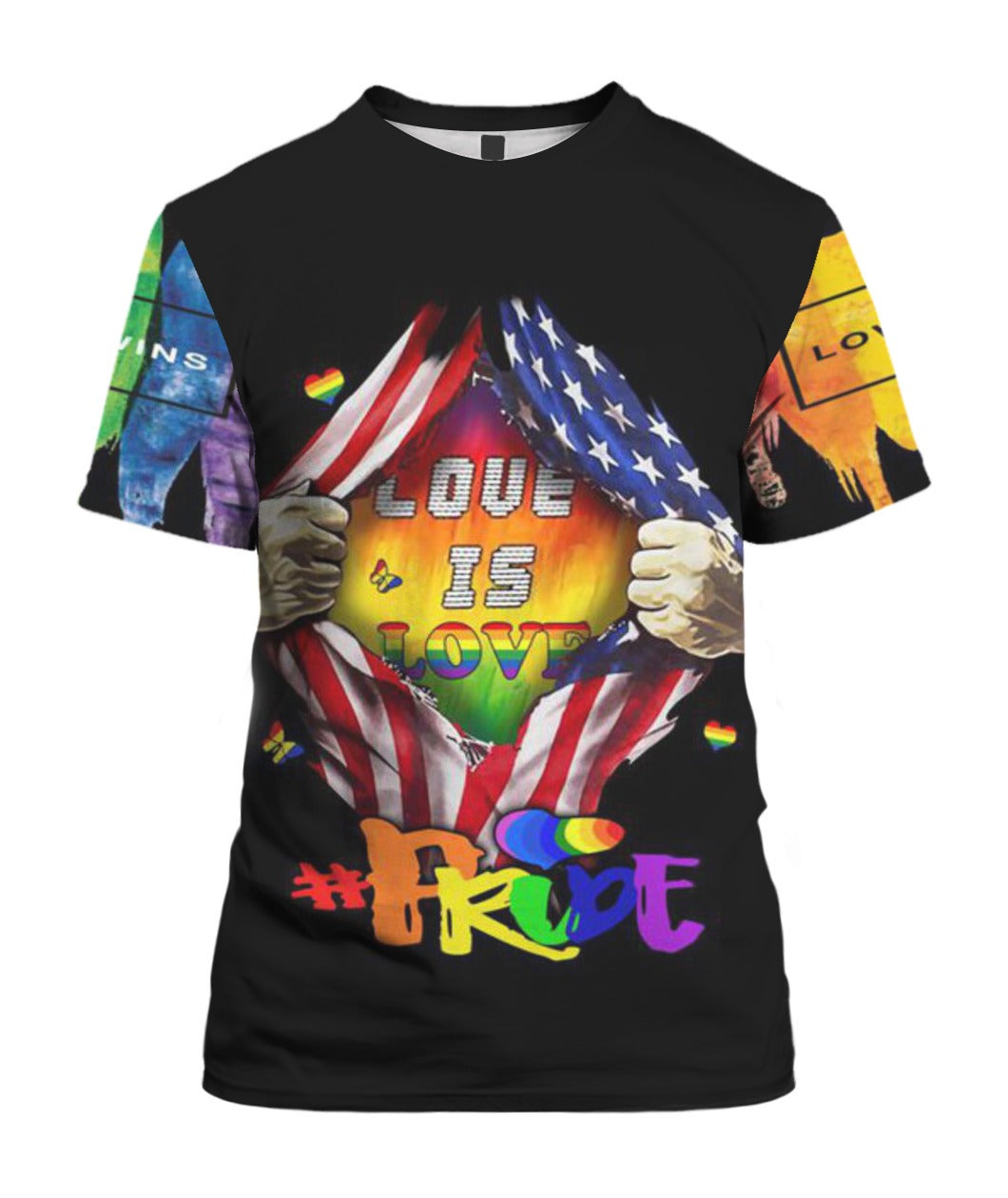 Pride Lgbt Shirt Love Is Love 3D Shirts For Pride, Lgbt All Over Printing Shirt Love Is Love, Lgbtq Gifts