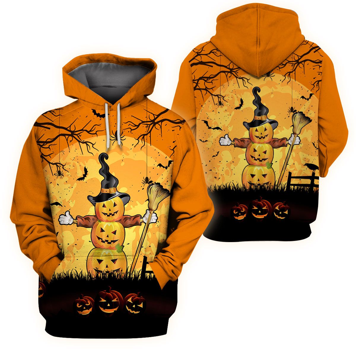 3D All-Over Printed Apparels ‘Halloween Pumpkin’ (Hc-Hg98)