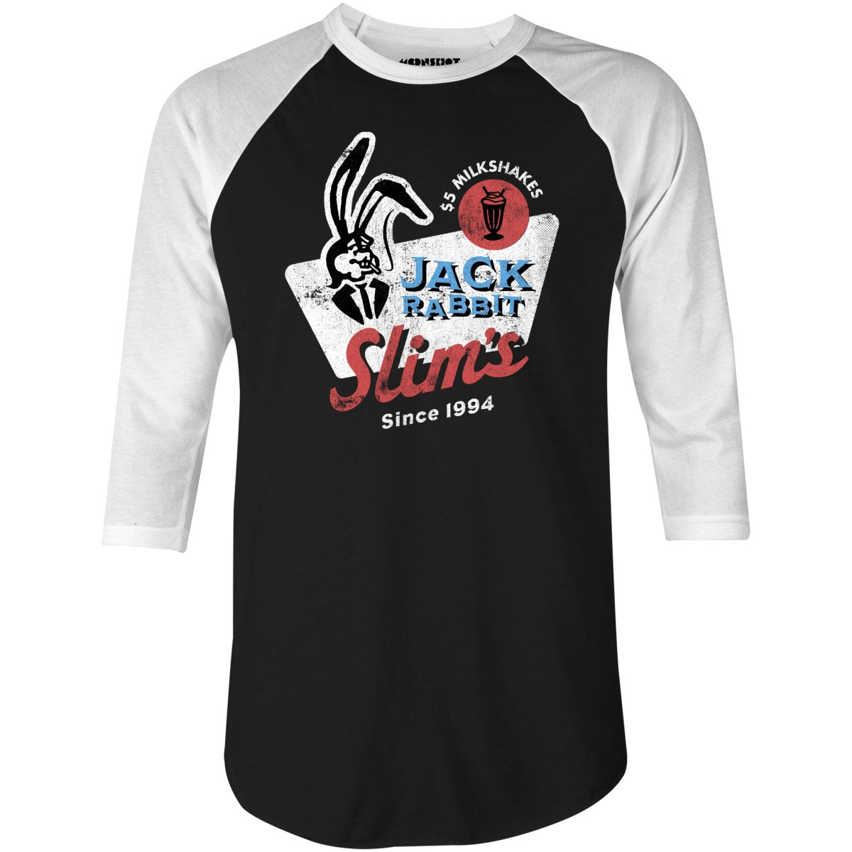 Jack Rabbit Slim’S – 3/4 Sleeve Raglan T-Shirt