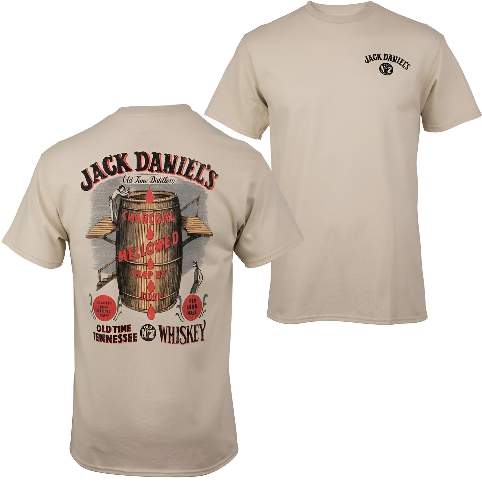 Jack Daniel’s Whisky Barrel Front And Back Print T-Shirt Sweatshirt Hoodie