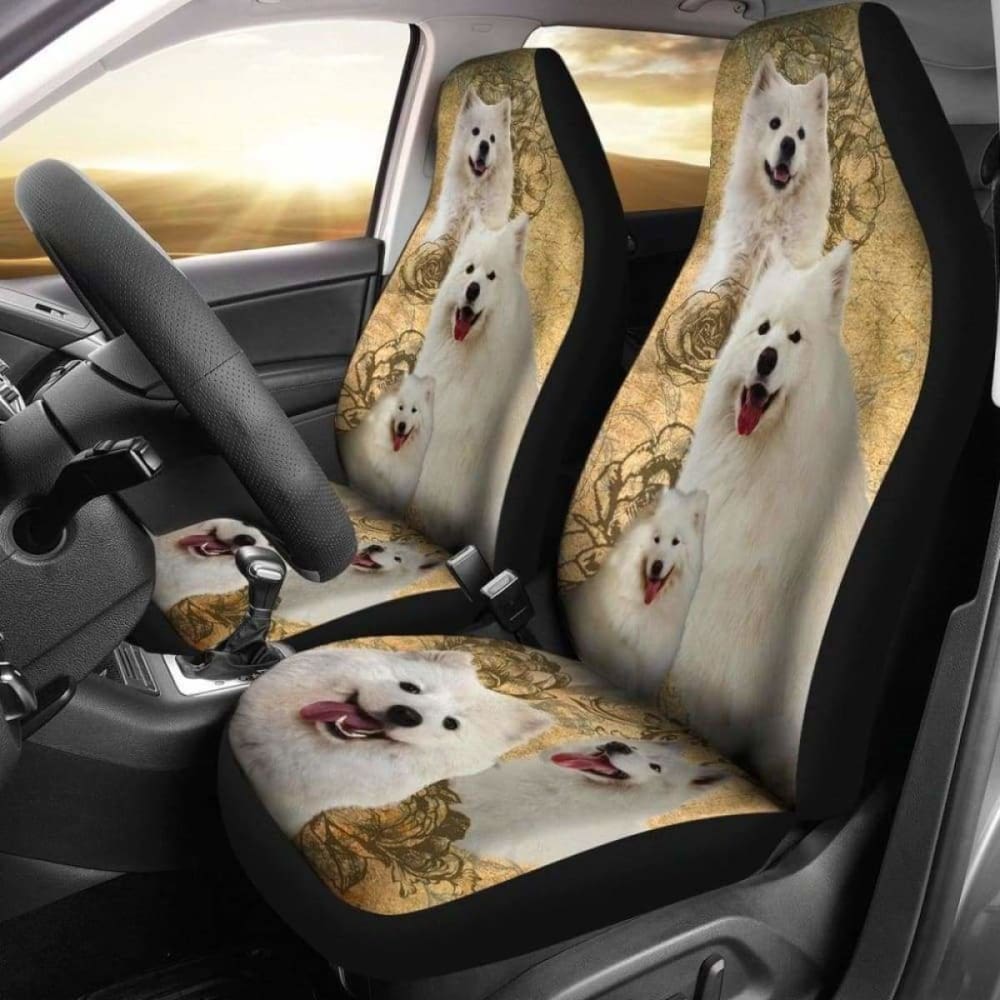 Samoyed Dogs Pets Animals Car Seat Covers 090629