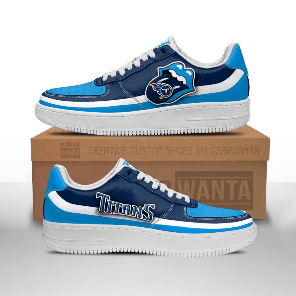 Tennessee Titans Air Sneakers Custom Force Shoes Sexy Lips For Fans