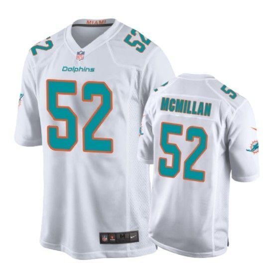 Dolphins Raekwon Mcmillan Game White Mens Jersey