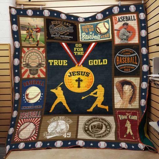 Baseball Jesus 3D Quilt Blanket HGM45