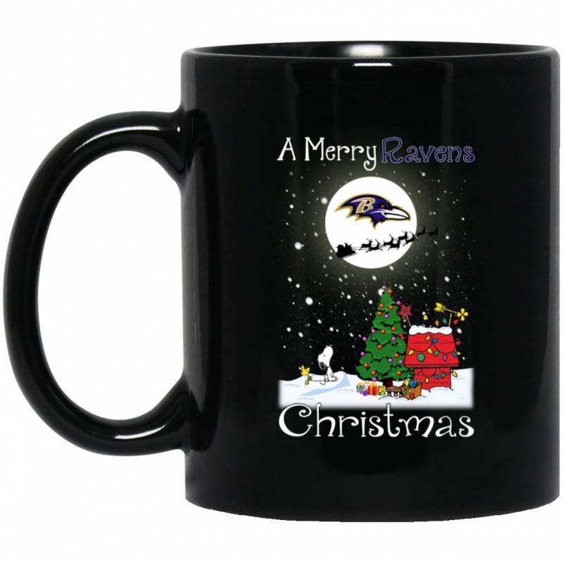 Snoopy Baltimore Ravens A Merry Christmas Ugly Sweaters