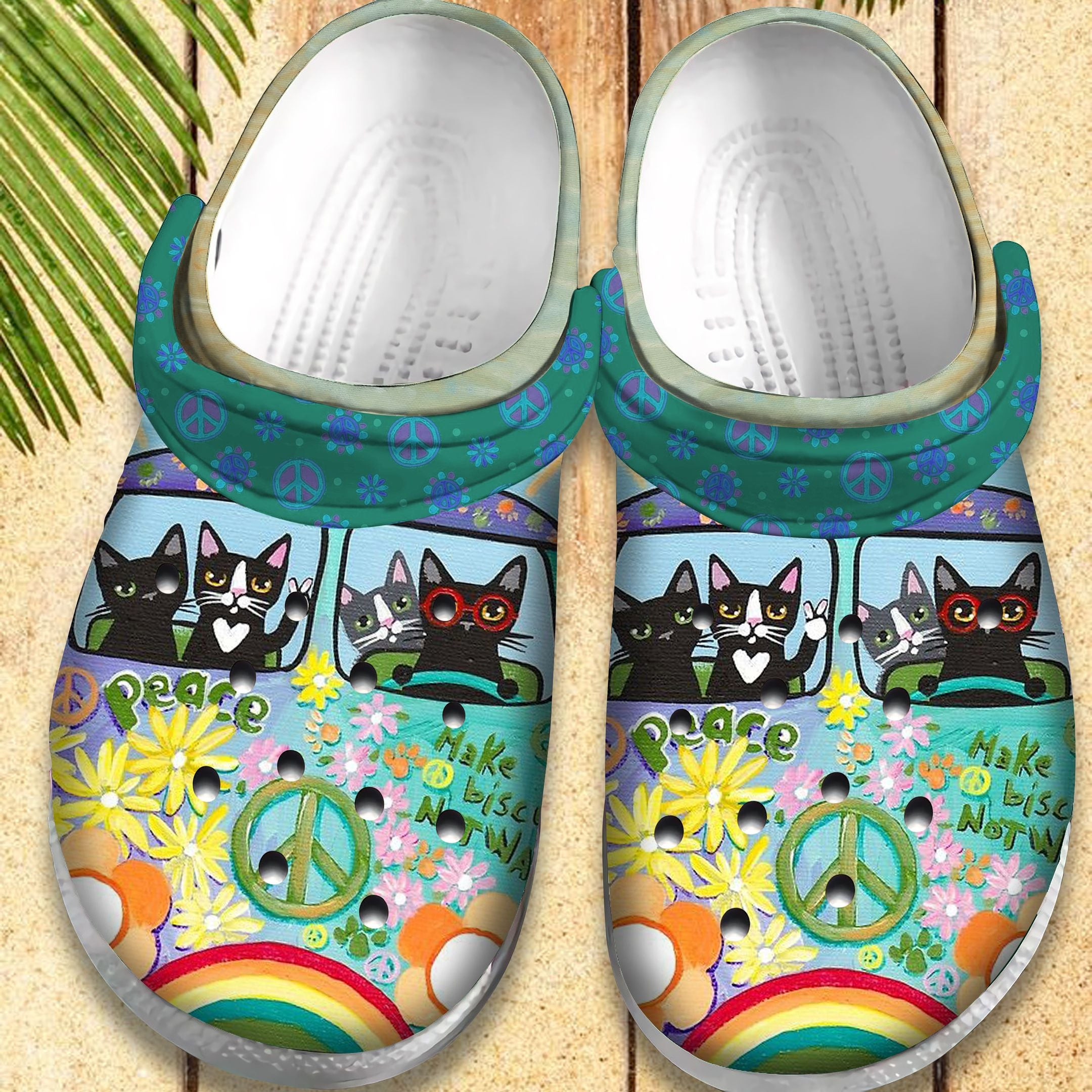 Hippie Vans Bus Retro Shoes Crocs Clogs Birthday Gift – Hippie-Vans