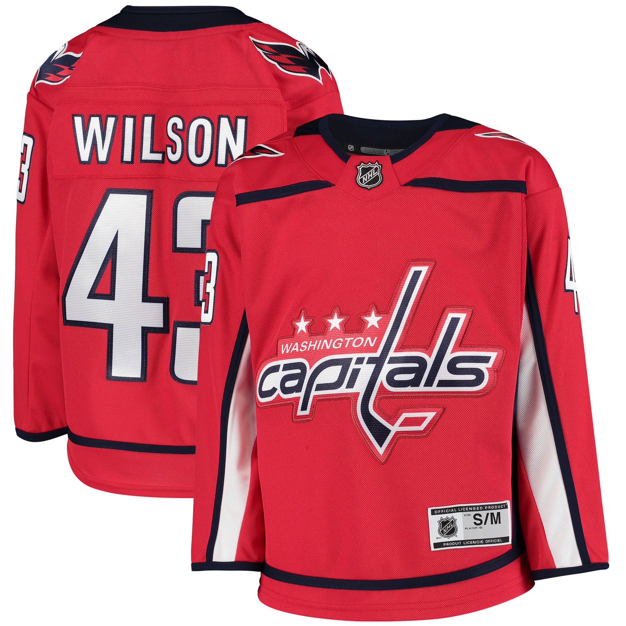 Tom Wilson Washington Capitals Youth Home Premier Player Jersey – Red