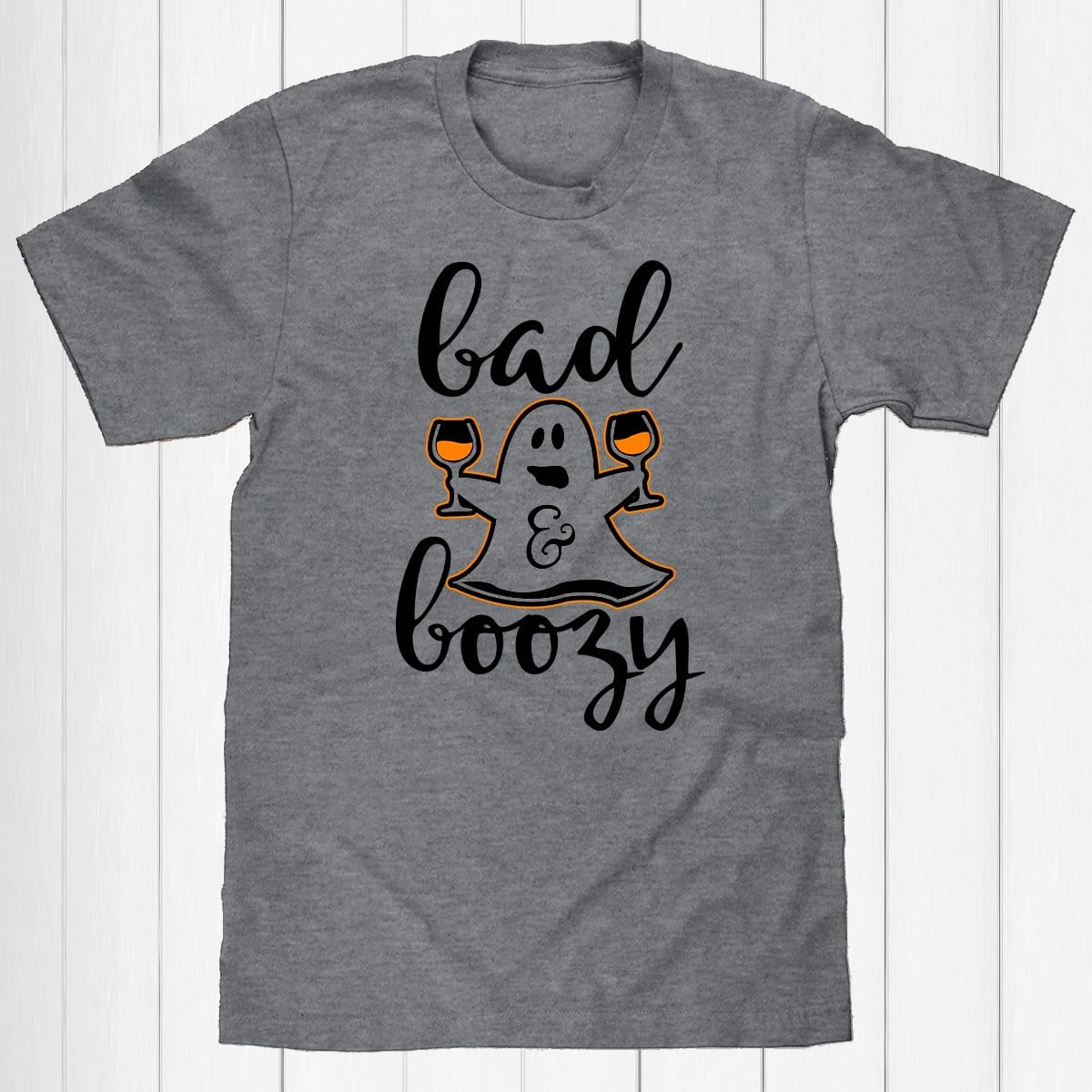 Bad And Boozy Halloween Premium Unisex T-Shirt