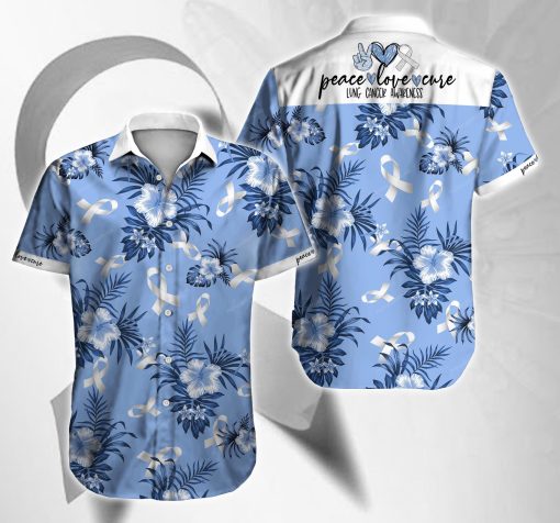 Tlab Lung Cancer Hawaiian Shirts For Men Ha21743