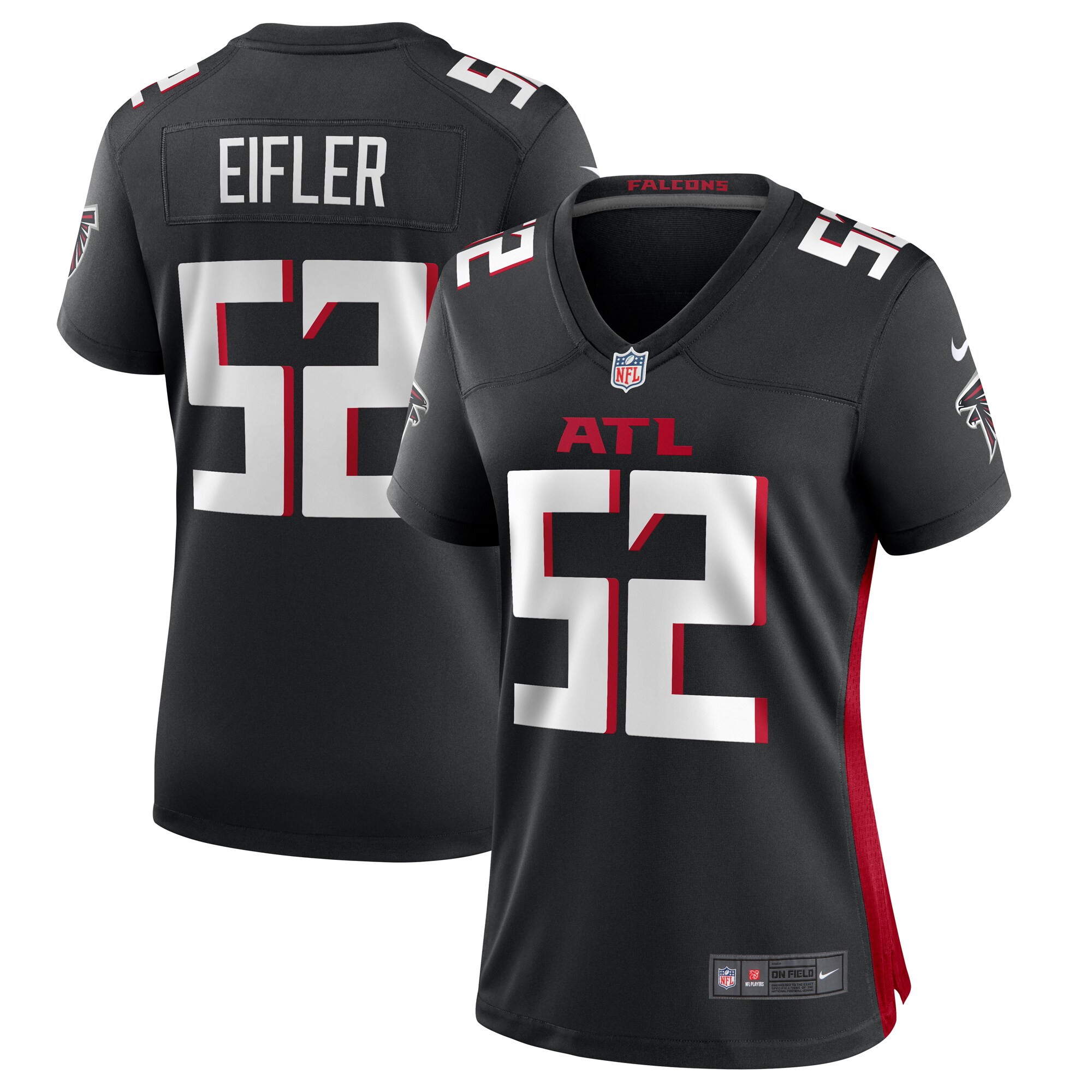 Milo Eifler Atlanta Falcons Women's Game Jersey – Black