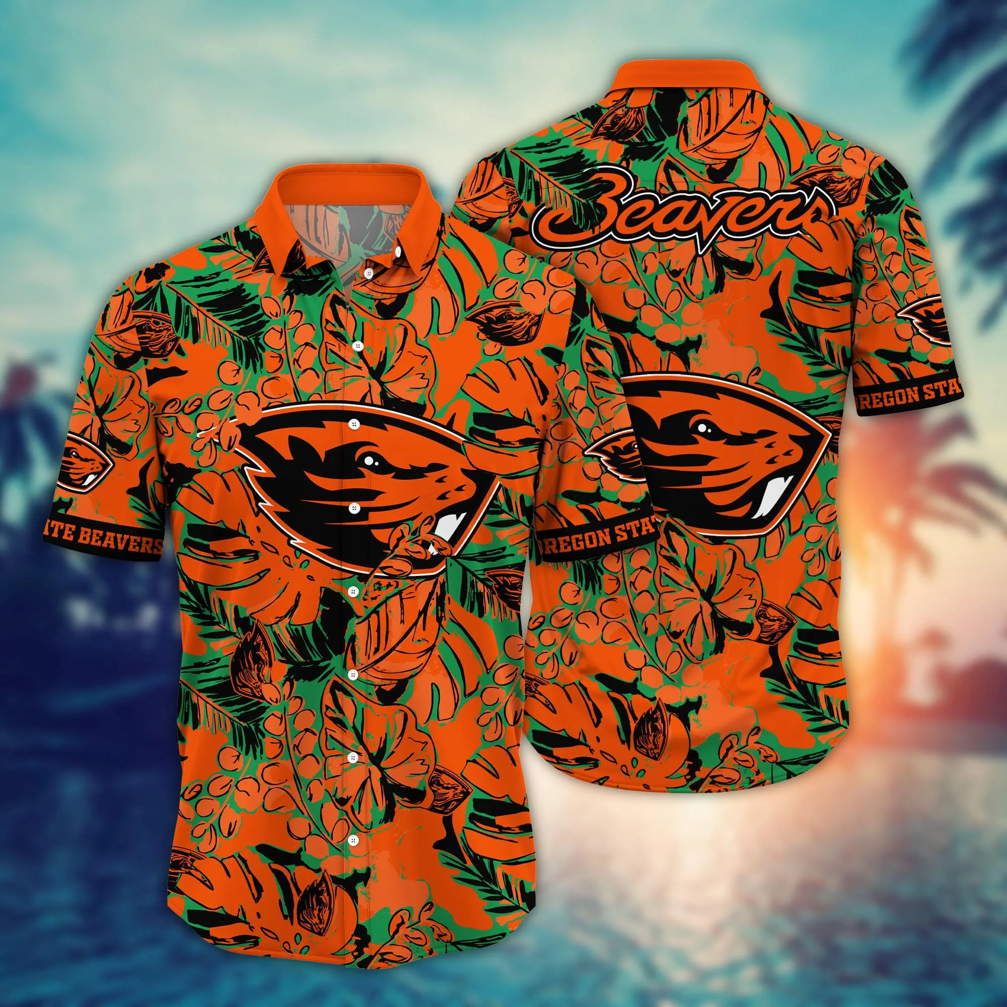 Oregon State Beavers NCAA Hawaiian Shirt Shorts Aloha Shirt