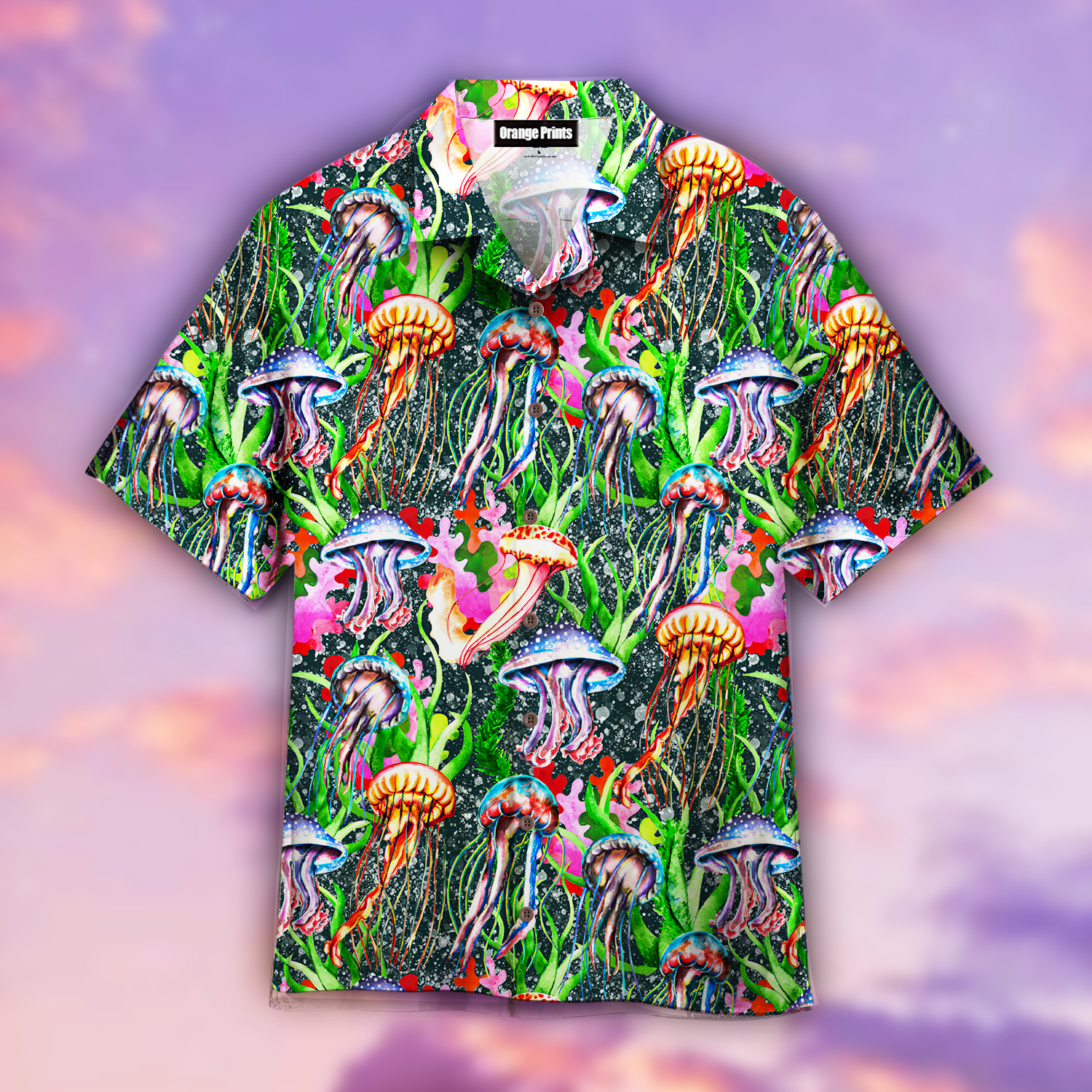 Rainbow Jellyfish Aloha Hawaii Shirt For Men Women Ha29131