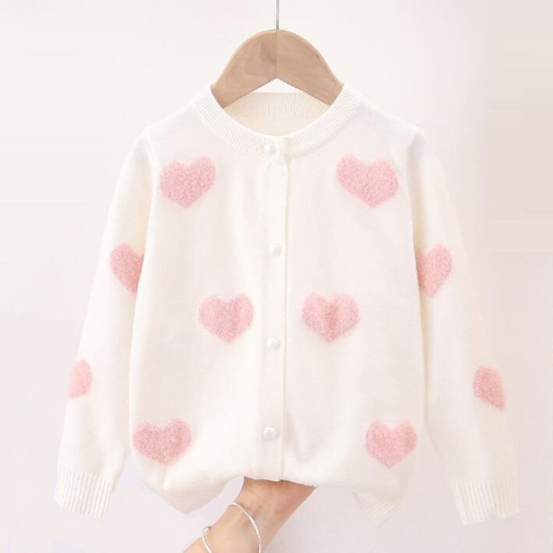 Toddler Sweater Long Sleeve Kids Jacket Coat Autumn Winter Clothes Girls Cardigan Knitted Sweater Children Cardigans Baby alx