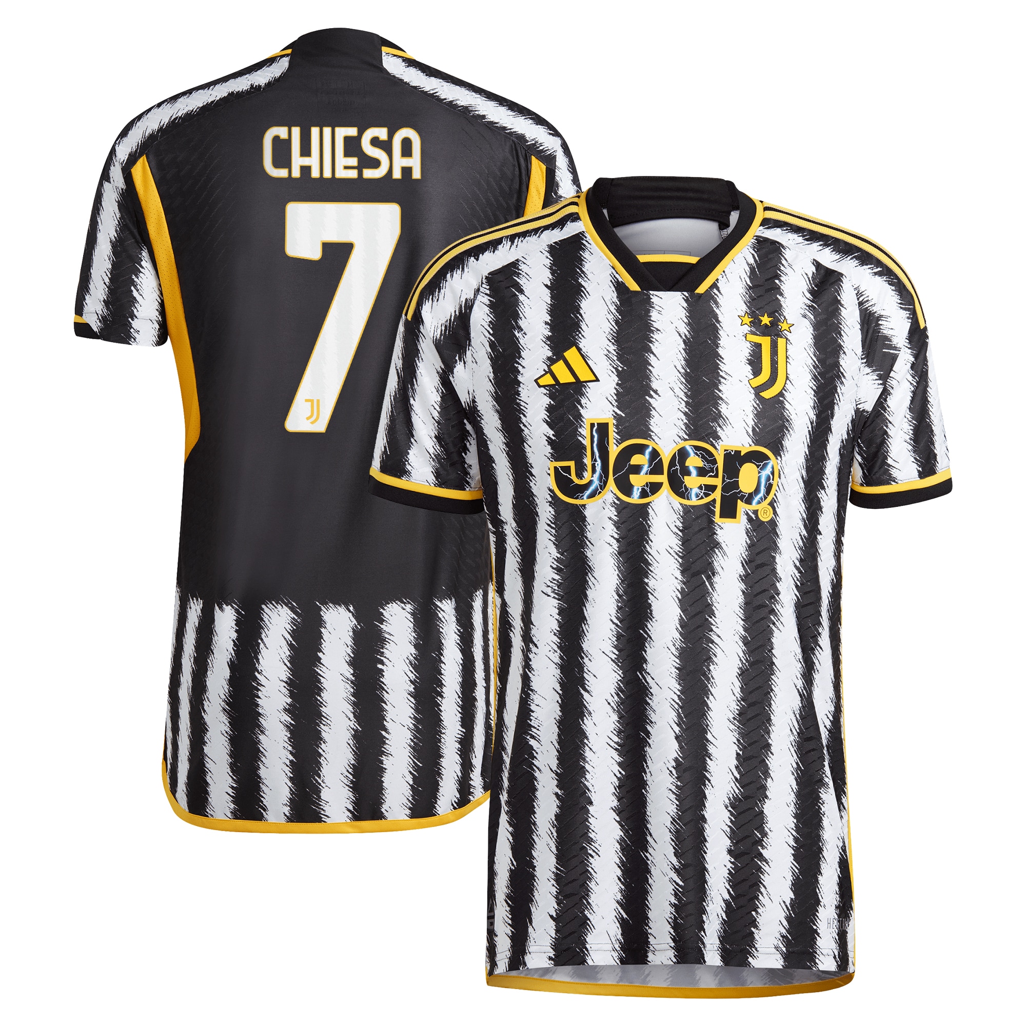 Federico Chiesa Juventus 2023/24 Home Authentic Player Jersey – Black